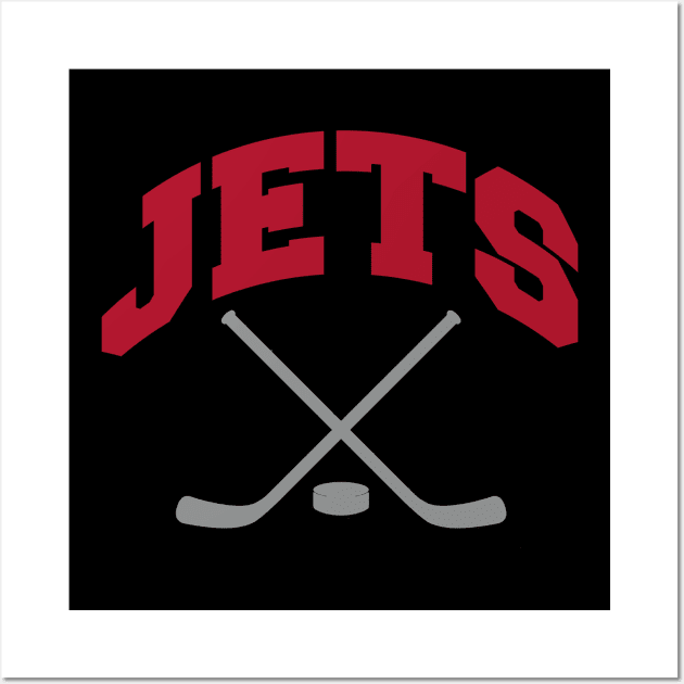 Jets Hockey Small Logo Wall Art by CovpaTees